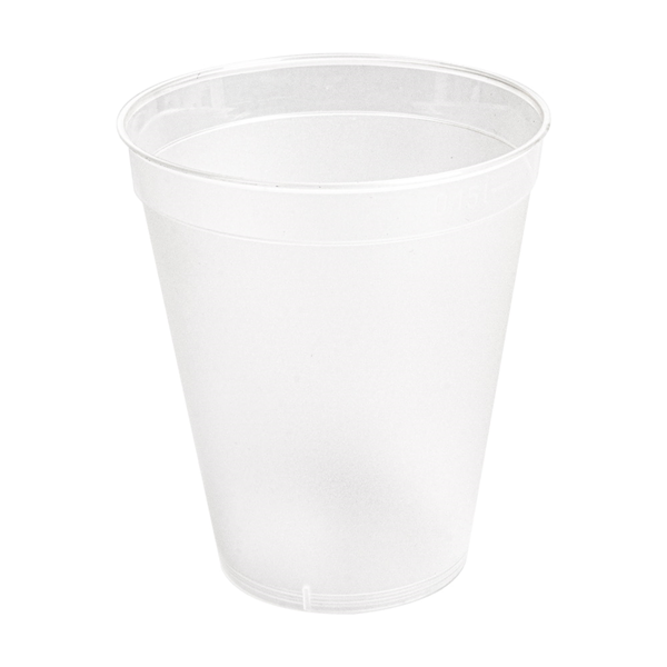 Garcia de pou VASOS REUTILIZABLES 150 ML Ø 6 5/4 2x7 5CM TRANSPARENTE PP (1000 UNID.)
