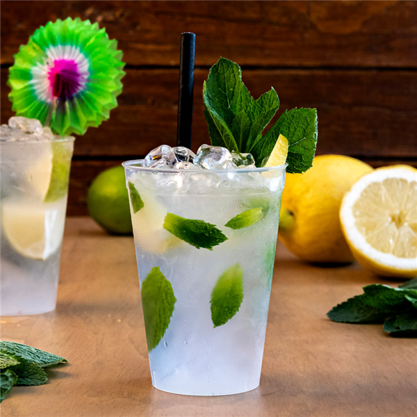 Garcia De Pou VASOS REUTILIZABLES 180 ML Ø 6 7/4 3x8 7 CM TRANSPARENTE PP (960 UNID.)