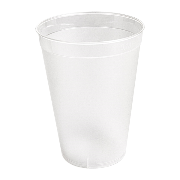 Garcia de pou VASOS REUTILIZABLES 180 ML Ø 6 7/4 3x8 7 CM TRANSPARENTE PP (960 UNID.)