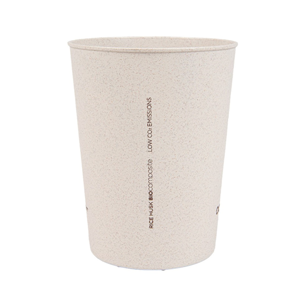Garcia De Pou VASOS REUTILIZABLES 500 ML Ø9/6 9x11 5 CM NATURAL RICE HUSK BIOCOMPOSITE (312 UNID.)