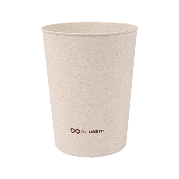 Garcia de pou VASOS REUTILIZABLES 500 ML Ø9/6 9x11 5 CM NATURAL RICE HUSK BIOCOMPOSITE (312 UNID.)