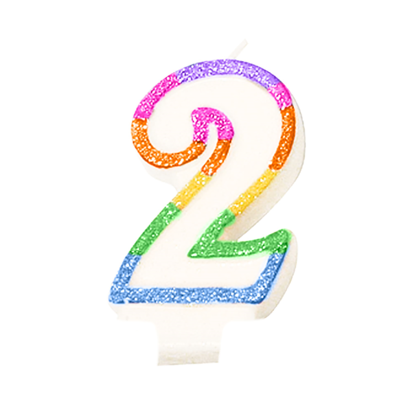 Garcia de pou VELAS CUMPLEAÑOS N.2 9 CM BLANCO CERA (24 UNID.)