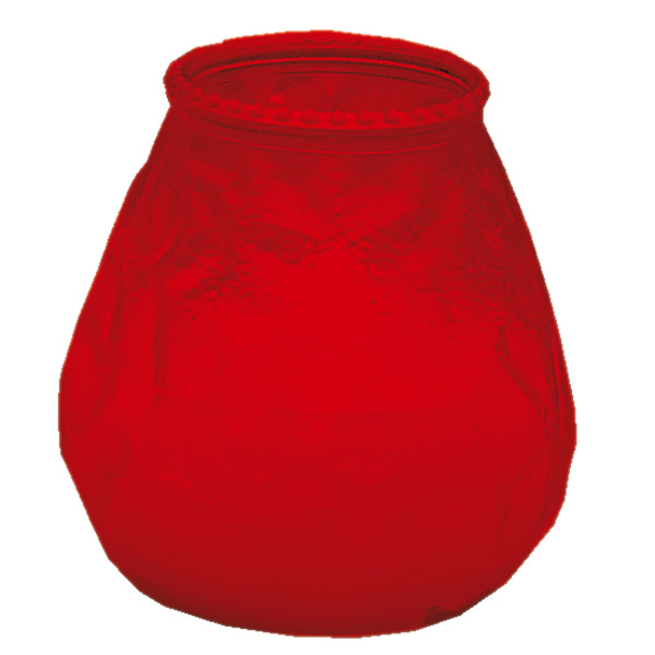 Garcia de pou VELAS EN VASO DE CRISTAL 'MONARCH - POPULAR' 9 5x9 5 CM ROJO PARAFINA (24 UNID.)