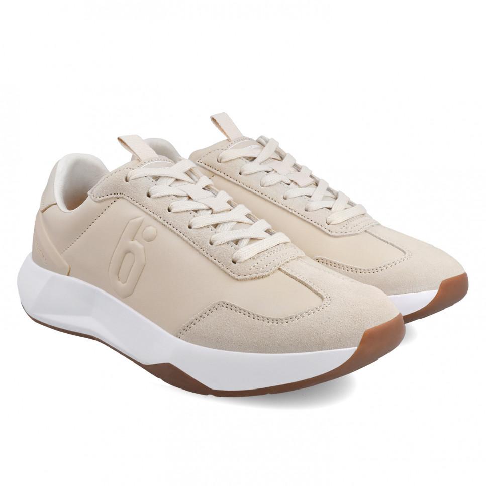 Garvalin Deportivo De Piel Beige Para Mujer 24201-A708