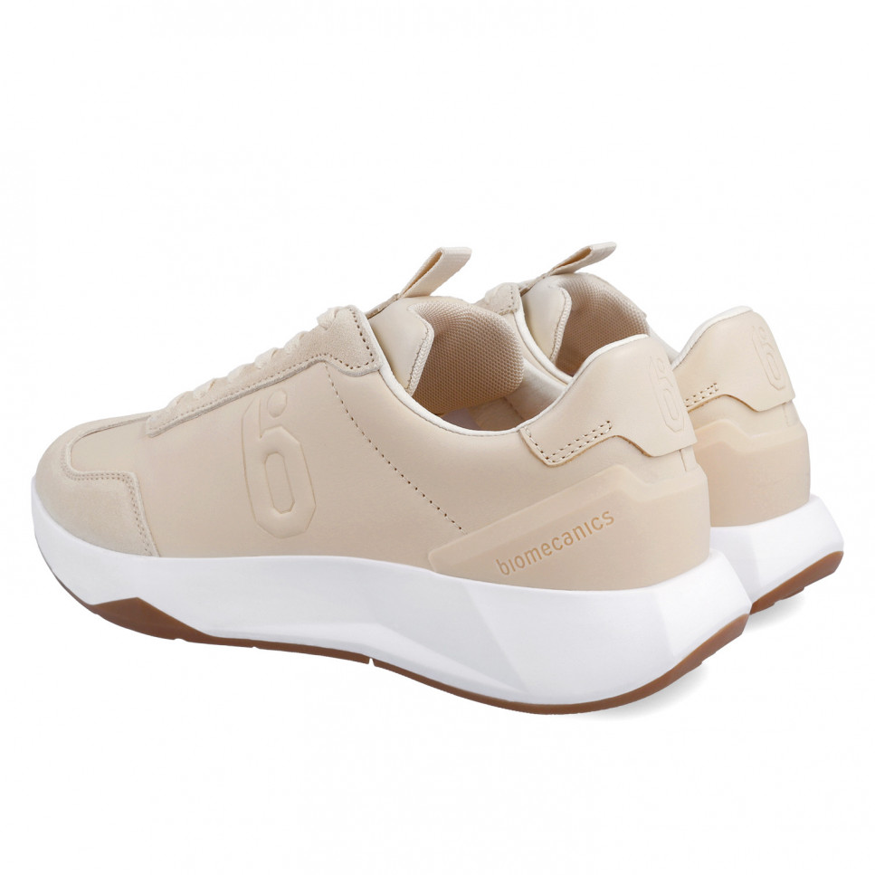 Garvalin Deportivo De Piel Beige Para Mujer 24201-A708