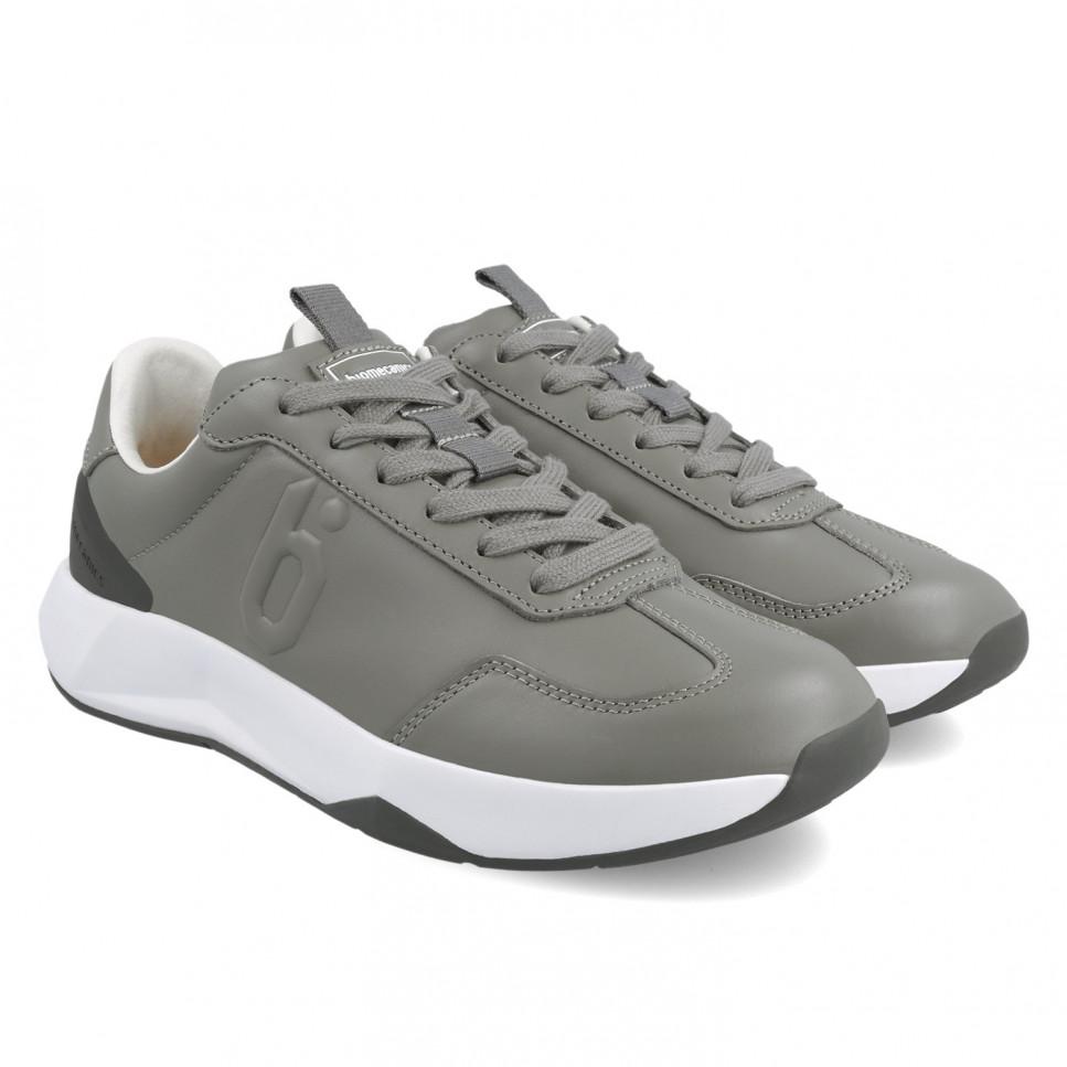 Garvalin Deportivo De Piel Gris Para Hombre 24200-A156