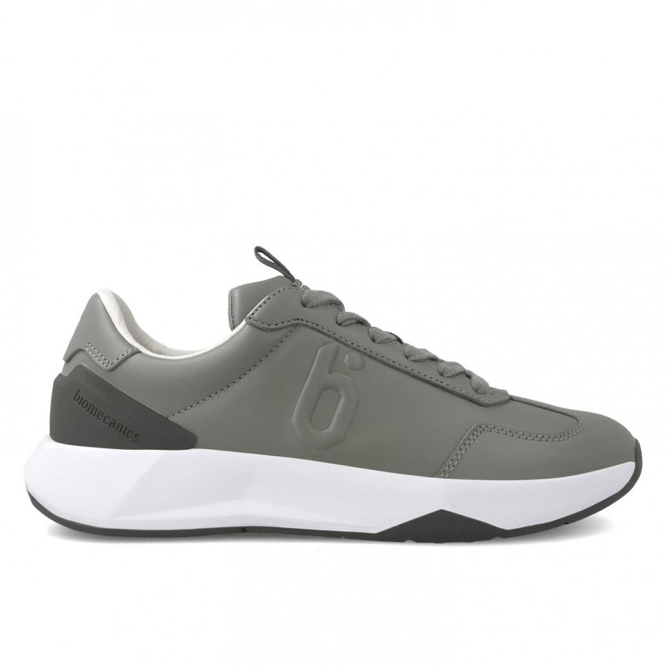 Garvalin Deportivo de piel gris para hombre 24200-A156