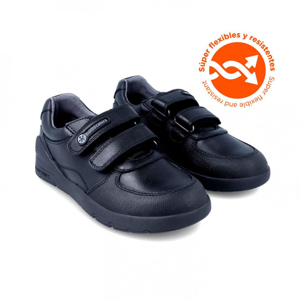 Garvalin Zapatos colegiales negros 231016-A054