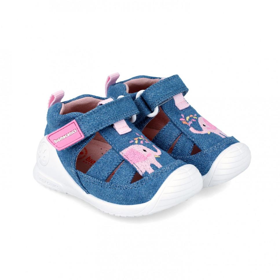 Garvalin Sandalias de lona primeros pasos niña 242183-C
