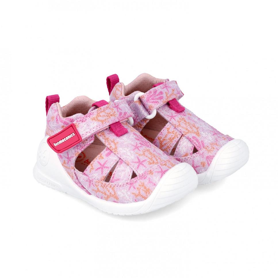 Garvalin Sandalias lona primeros pasos niña 242181-A