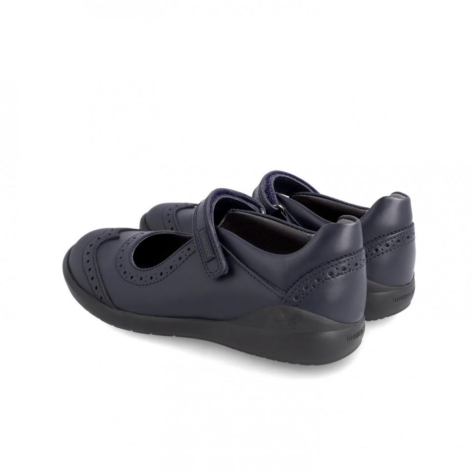 Garvalin Zapatos Colegiales Azules Para Niña 191110-B089