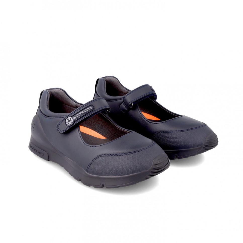 Garvalin Zapatos colegiales azules para niña 231010-B089