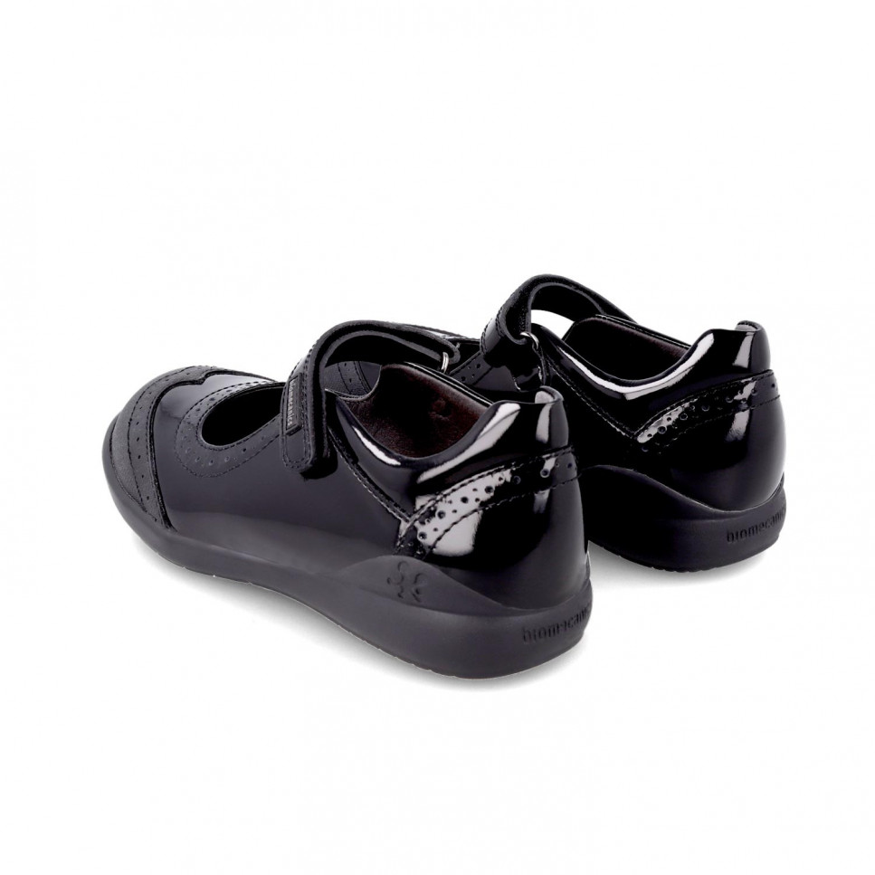 Garvalin Zapatos Colegiales Negros De Charol Para Niña 191110-C785