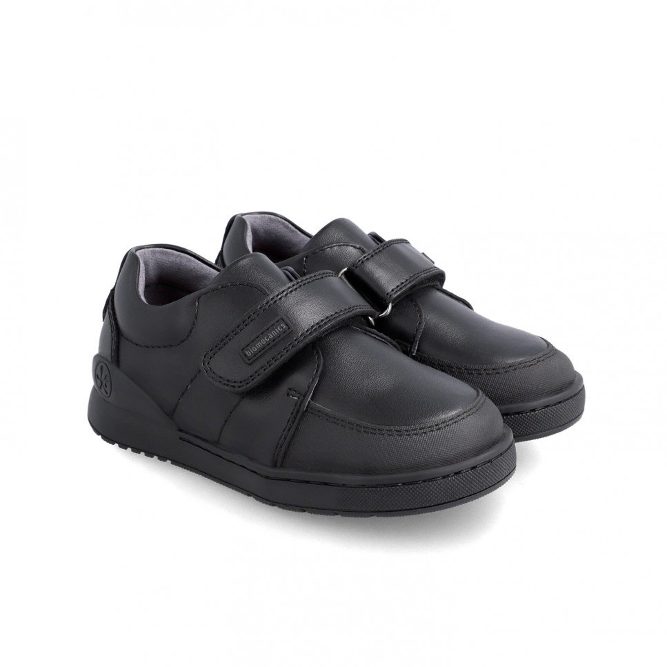 Garvalin Zapatos colegiales negros para niño 201102-A054