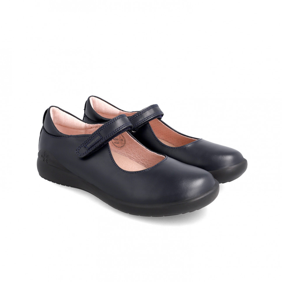 Garvalin Zapatos colegiales para niña azules 181120-B089