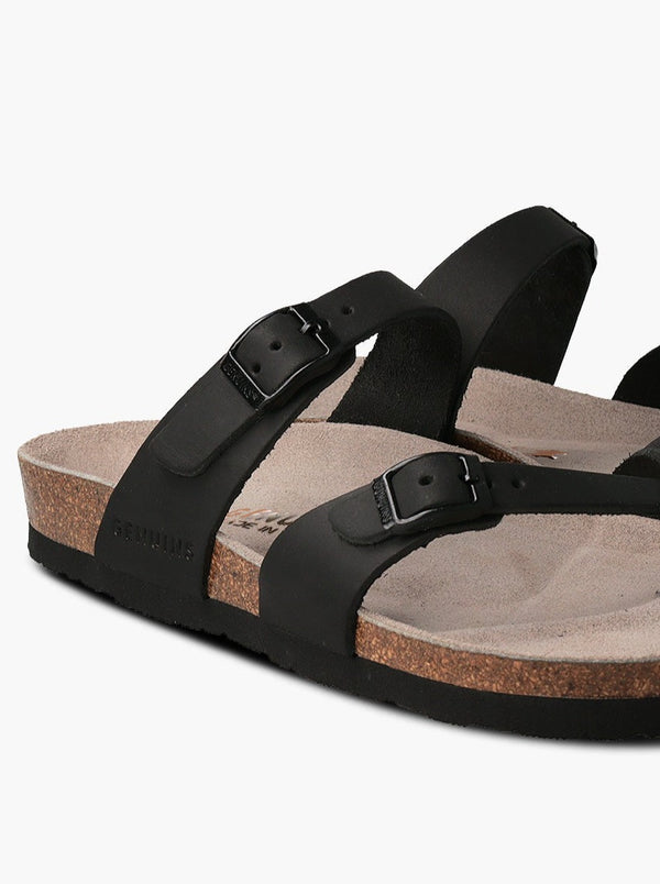 Genuins DUBLIN OILED LEATHER BLACK UNISEX