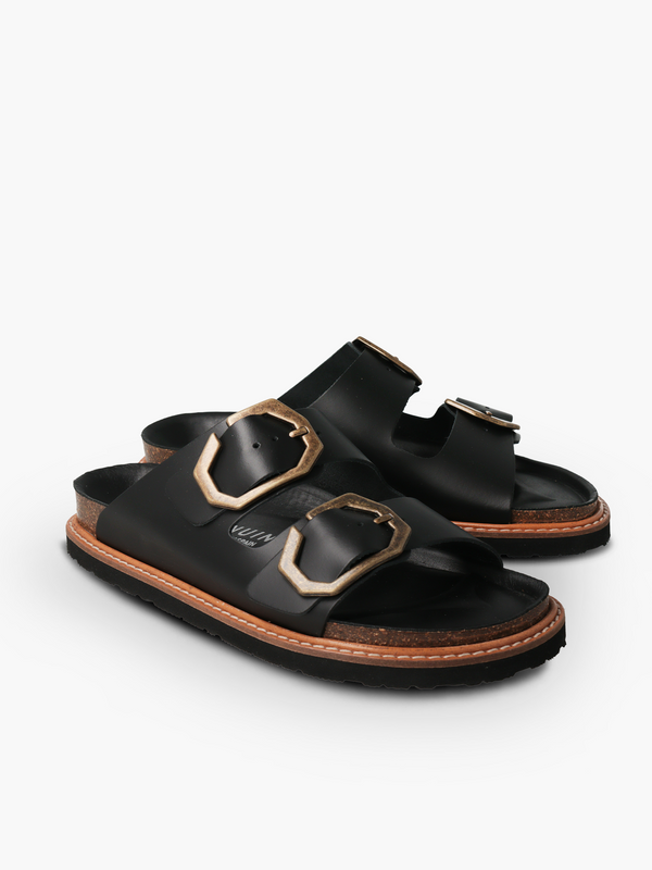 Genuins GALIA LEATHER DRESS BLACK