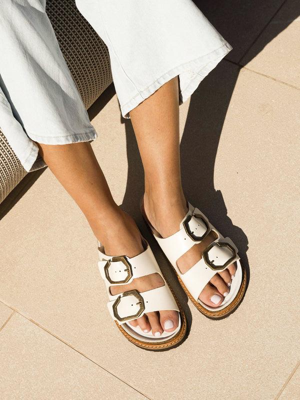 Genuins GALIA LEATHER DRESS WHITE