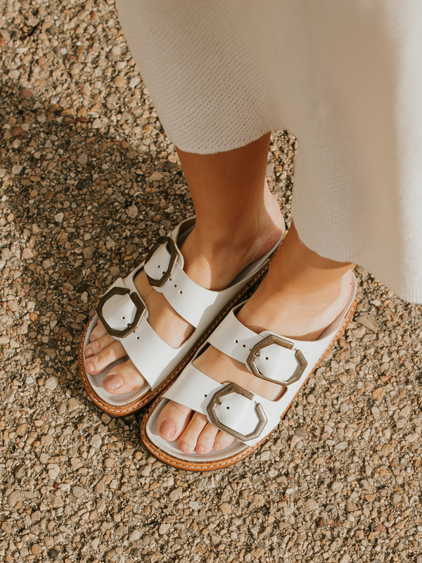 Genuins GALIA LEATHER DRESS WHITE