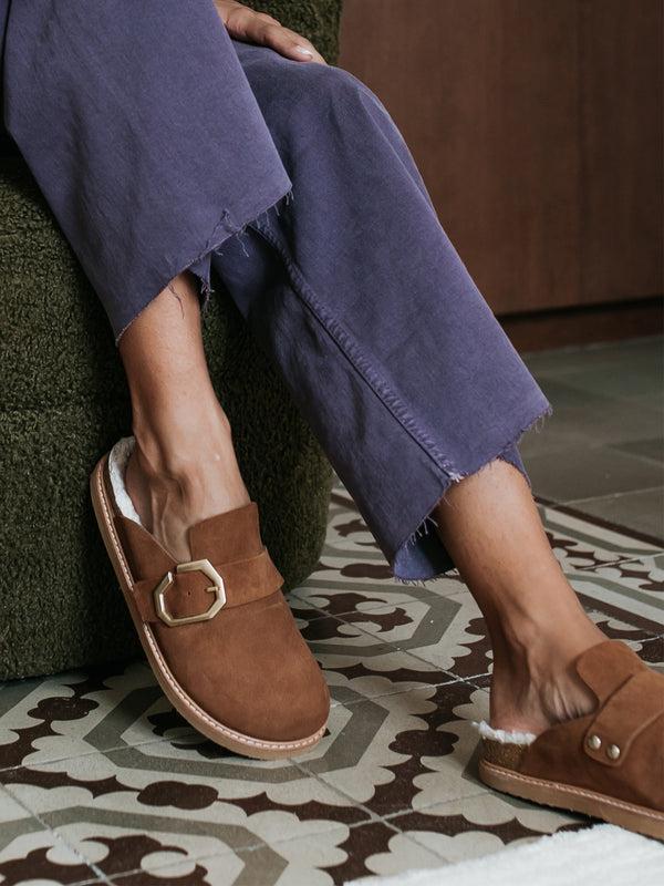 Genuins GRISEL SHEEPSKIN VELOUR CAMEL