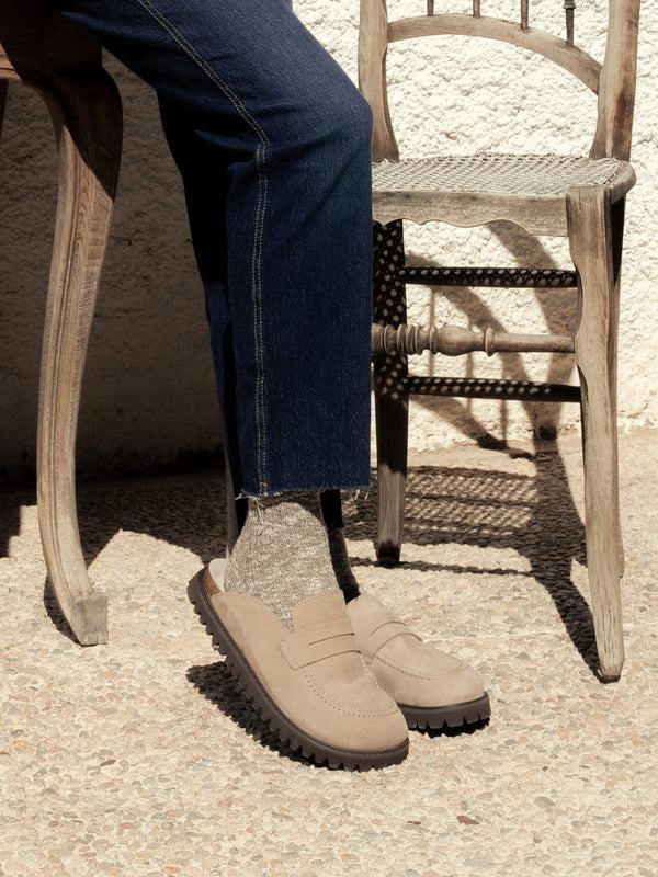 Genuins LOIS NUBUCK TAUPE UNISEX