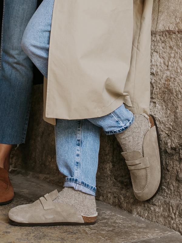 Genuins LOIS VELOUR TAUPE UNISEX