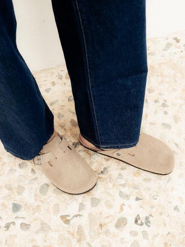 Genuins RIVA VELOUR TAUPE UNISEX