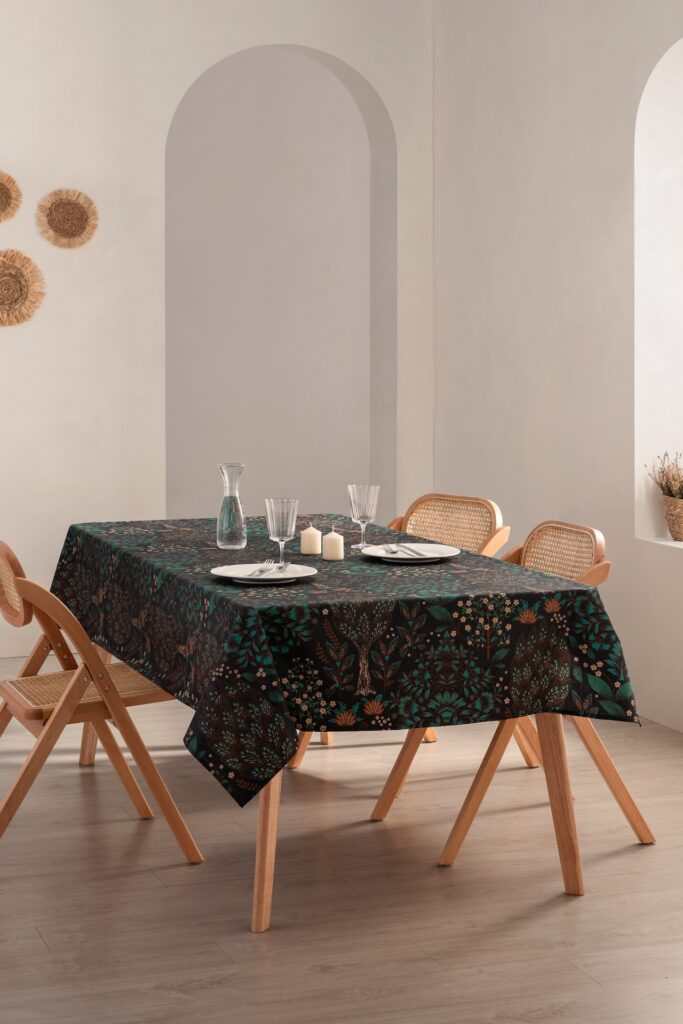 Girones Mantel antimanchas Kidston BLACK THORN