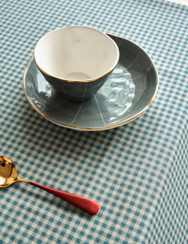 Girones Mantel Antimanchas Vintage GINGHAM Azul