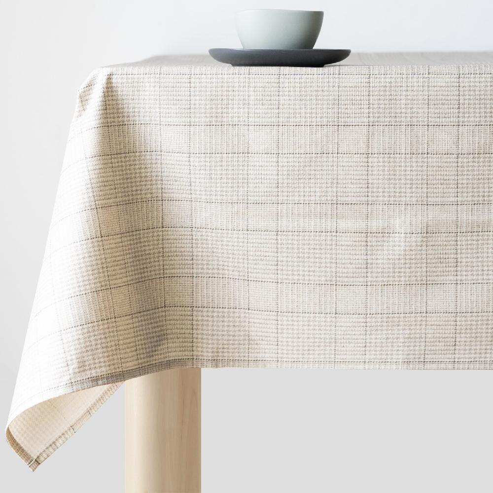 Girones Mantel antimanchas Vintage TARTAN Marrón