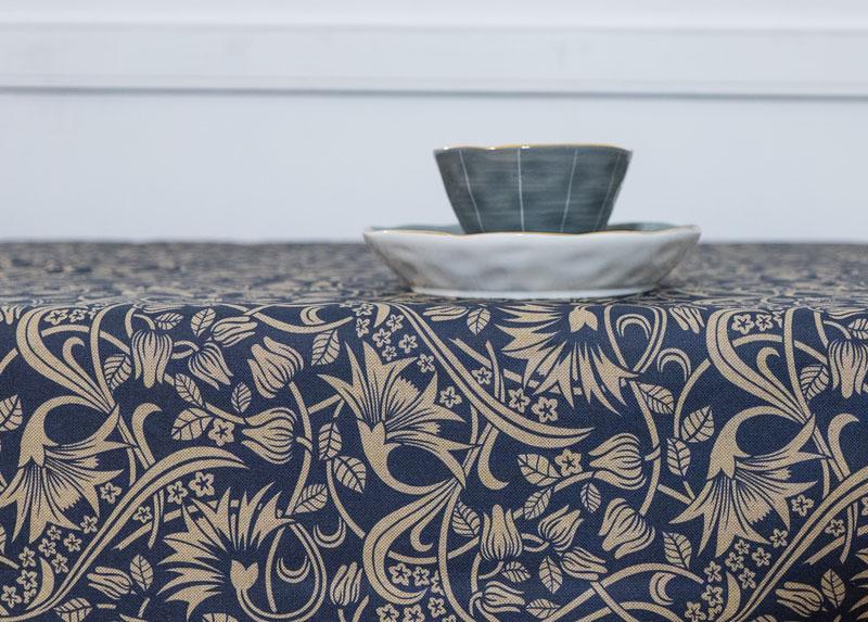 Girones Mantel Antimanchas ZEN SCROLL Azul