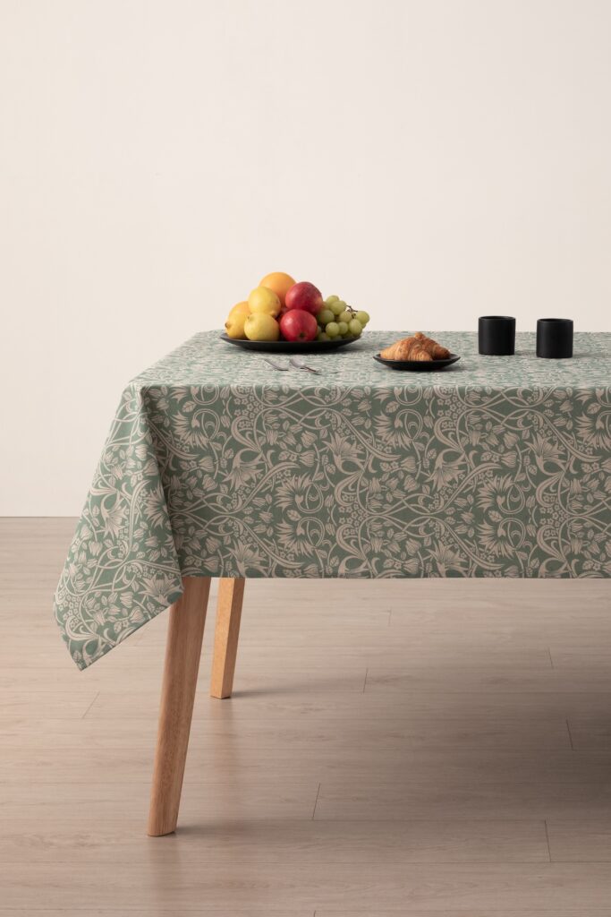 Girones Mantel Antimanchas ZEN SCROLL Azul Celeste