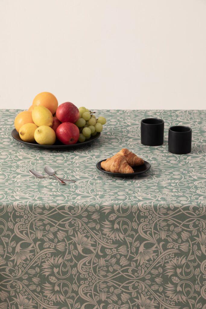 Girones Mantel Antimanchas ZEN SCROLL Azul Celeste