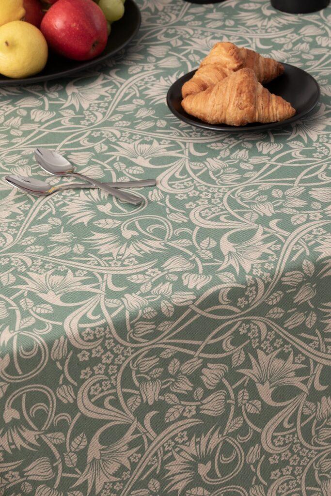 Girones Mantel Antimanchas ZEN SCROLL Azul Celeste