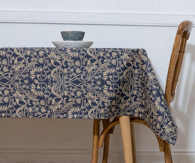 Girones Mantel antimanchas ZEN SCROLL Azul