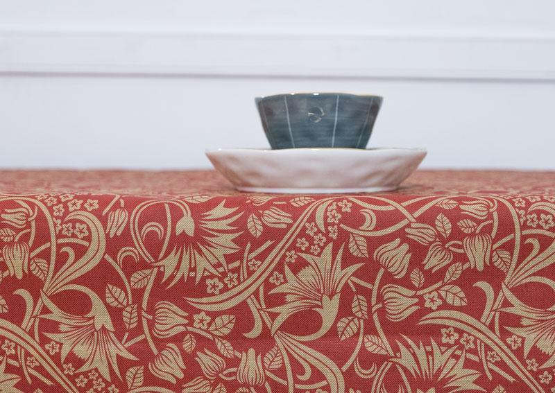 Girones Mantel Antimanchas ZEN SCROLL Rojo