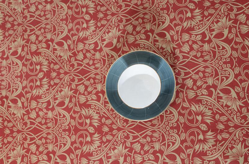 Girones Mantel Antimanchas ZEN SCROLL Rojo