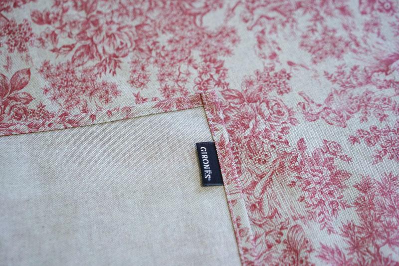 Girones Mantel Antimanchas Zen Vintage Toile Coral