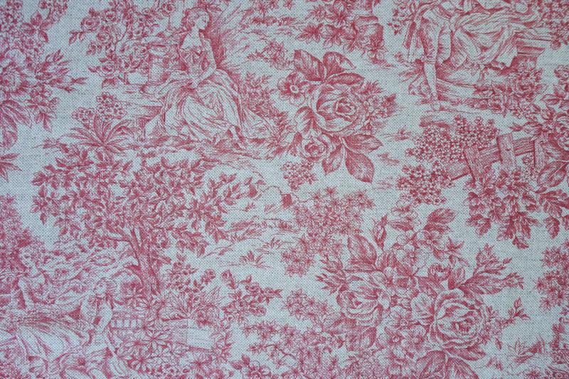 Girones Mantel Antimanchas Zen Vintage Toile Coral