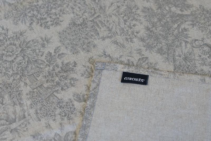Girones Mantel Antimanchas Zen Vintage Toile Gris