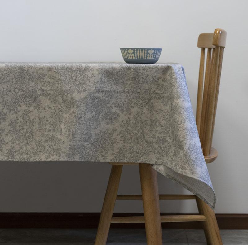 Girones Mantel antimanchas Zen Vintage Toile Gris