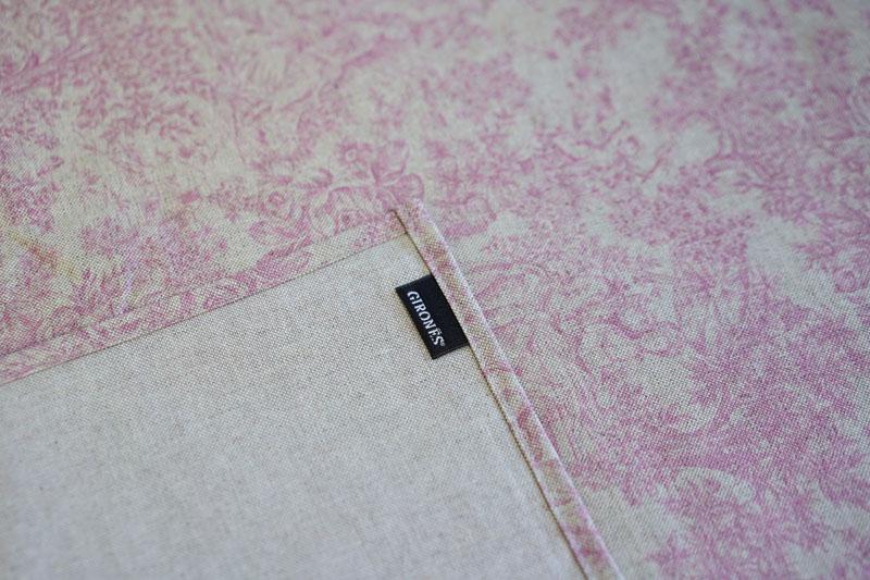 Girones Mantel Antimanchas Zen Vintage Toile Rosa