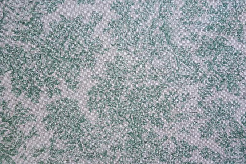 Girones Mantel Antimanchas Zen Vintage Toile Verde
