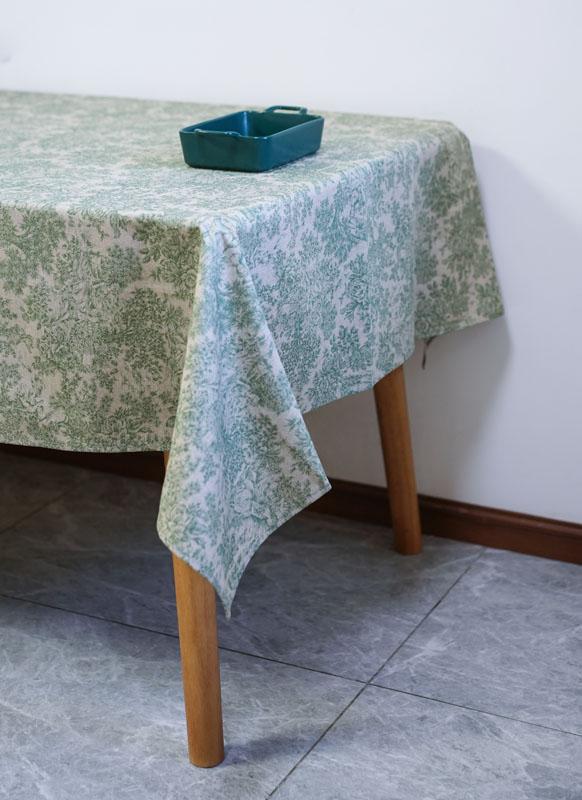 Girones Mantel antimanchas Zen Vintage Toile Verde