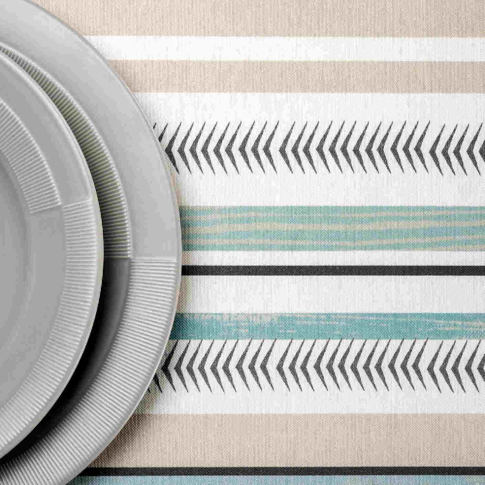 Girones MANTEL ANTIMANCHAS RAYAS AZUL CELESTE MEGAN