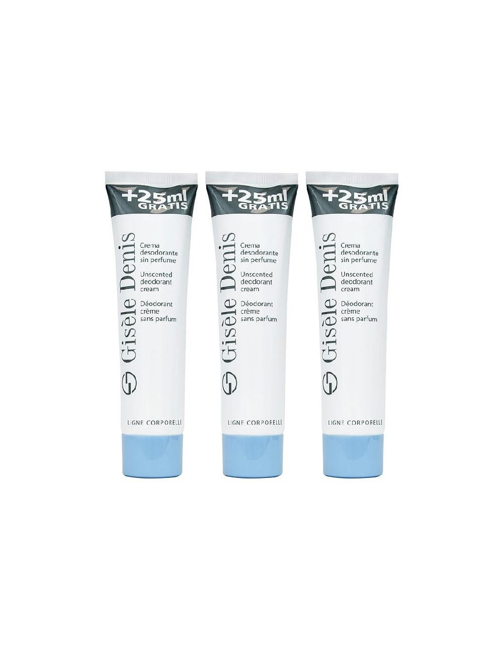 Gisèle denis Pack 3 uds Crema Desodorante sin perfume 100ml