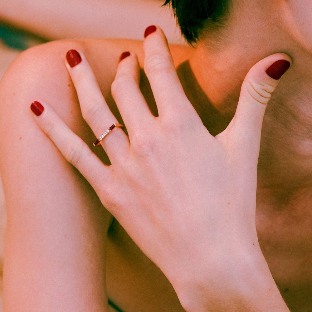 Gold&roses Anillo Arch I Am Red