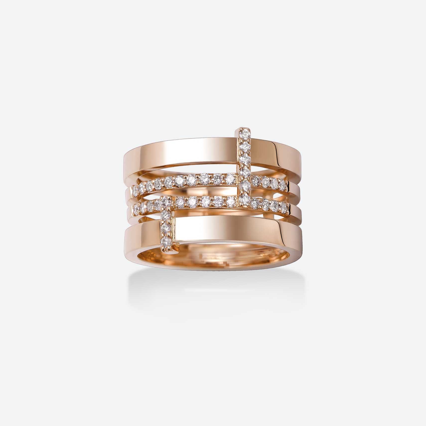 Gold&roses Anillo Big Ál di lÀ