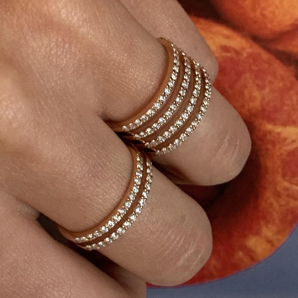 Gold&roses ANILLO DOUBLE HALF BAND L