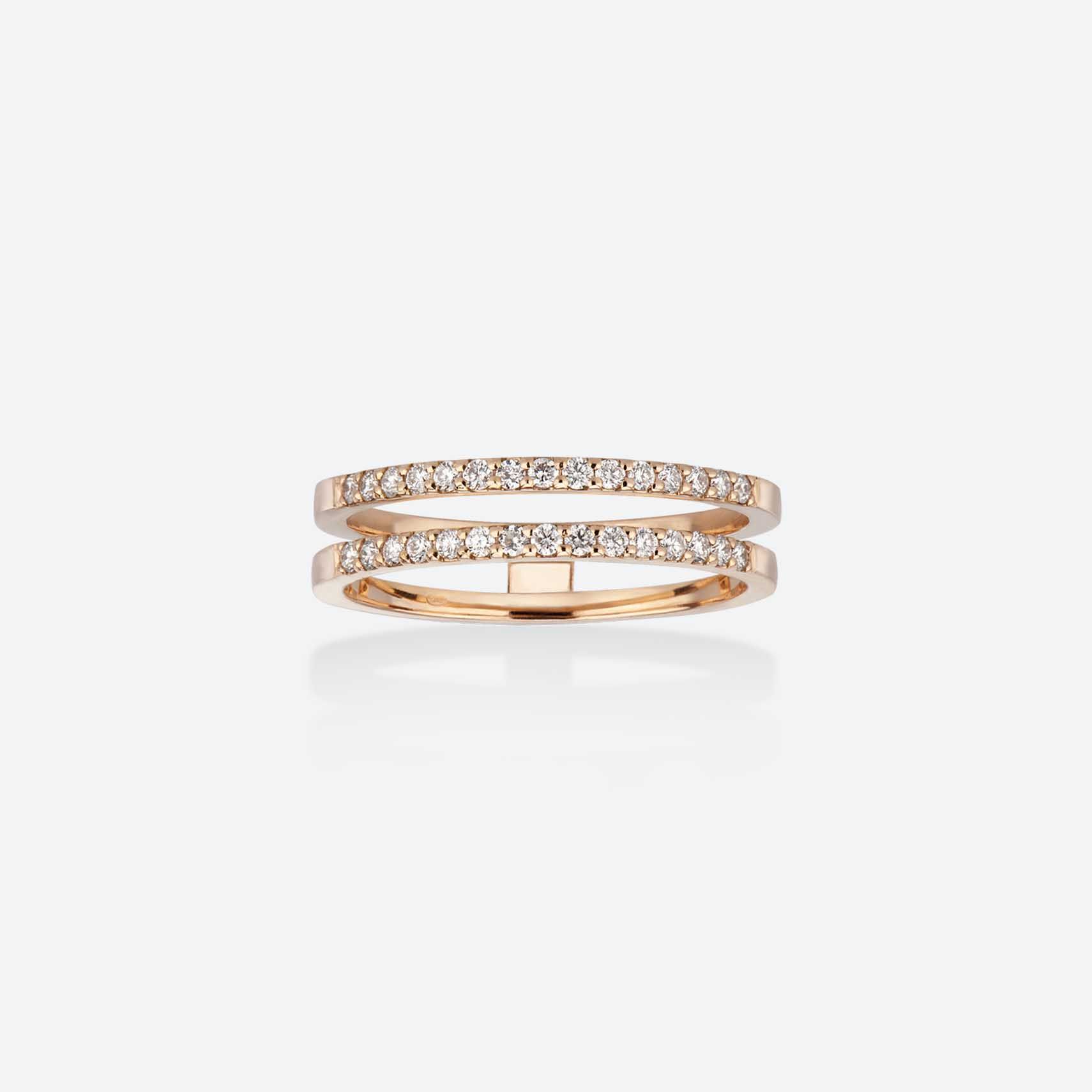 Gold&roses ANILLO DOUBLE HALF BAND L